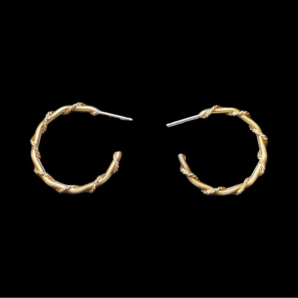 Elegant 14k GP Gold Hoop Earrings!